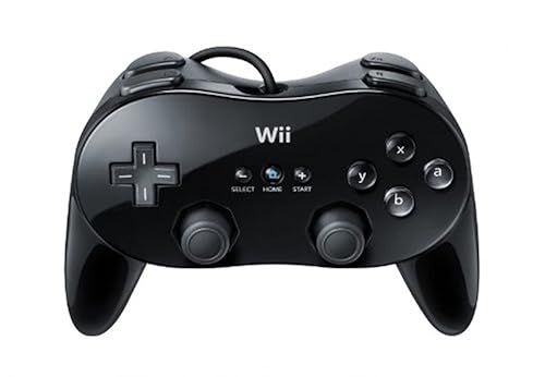 Wii Classic Controller Pro - Black - Nintendo Wii Standard Edition Negro -,Blanco