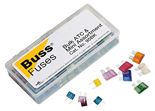 Conjunto de fusibles BUSSMANN NO.95BK ATC y ATM en caja de polipropileno: 5 A, 10 A, 15 A, 20 A, 25 A y 30 A (Pack de 1) miniatura 1