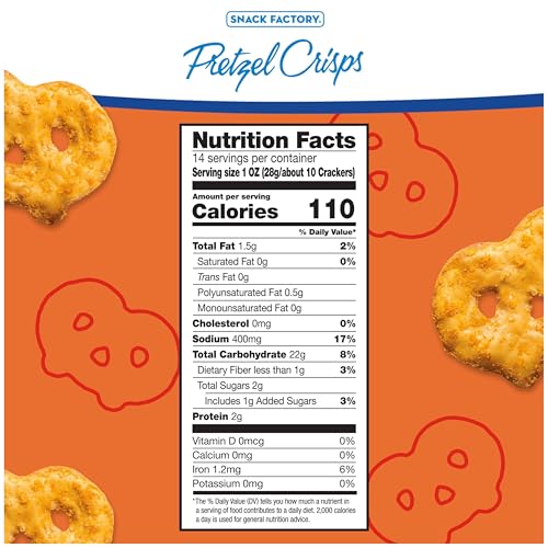 Image of Snack Factory Pretzel Crisps, Buffalo Wing, Party Size, 14 Oz