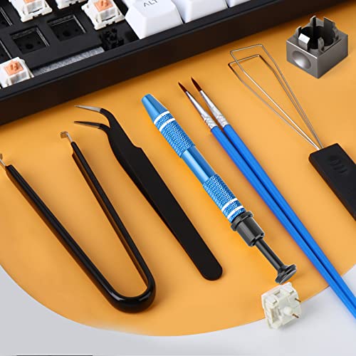 Image of RUNJRX Keyboard Lube Kit with Switch Opener,Tweezers,Keycap Puller,Switch Puller,4-Claw Grabber,Switch Lube Brush for Custom Keyboard, Keyboard Lube Tools