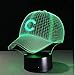 Produktbild 3D Hip Hop Baseball Team Kappe LED 3D Illusion Nachtlicht 7 Farben USB5V / Batterie American Baseball Hut Dekor Glühbirne visuelle Lampe