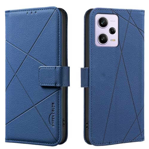 �X�}�z�P�[�X �Ή��@�� for Redmi Note 12 Pro,�Ή��@�� for Xiaomi Poco X5 Pro �yRFID�Ւf�@�\�z�y�}�O�l�b�g���J�� �t���b�v�L�b�N�X�^���h �J�[�h���[�zBlue