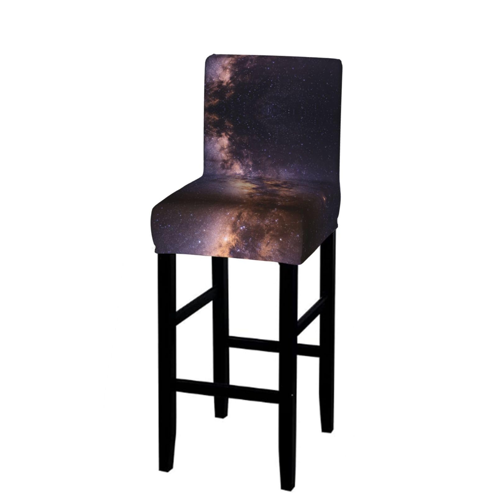 CNTDBU Blue Star Night Bar Stool Cover-Stretchy Chair Slipcover for Kitchen