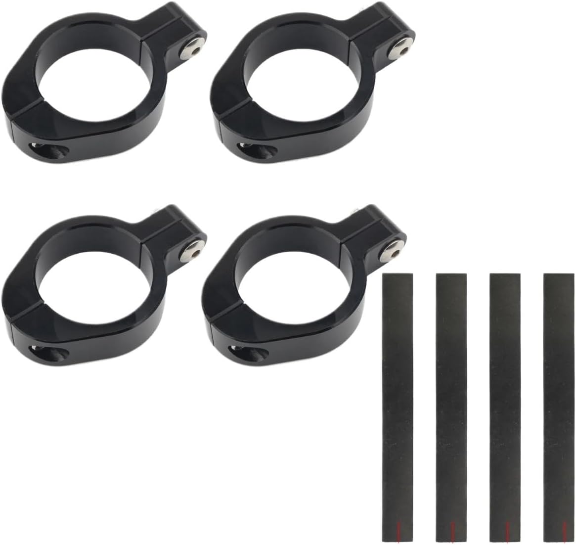 Motorcycle Headlight Bracket Mount Clamp 33mm-58mm Fork Tube Holder Black for Harley Sportster XL Dyna Cafe Racer Chopper Bobber(Fit 33-37mm)