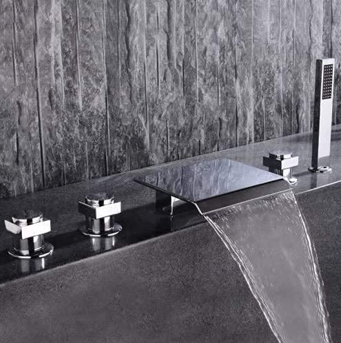 Grifos, modernos y ampliamente utilizados, mezclador de llenado de baño romano, grifo con ducha de mano, lavabo de cocina a presión