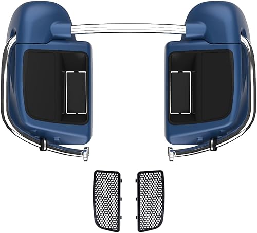 Miniatura 80 de Moto Onfire River Rock Gray (brillante) carenados inferiores aptos para H-D Touring Street Road King Glide FLTR 2014-2023, kits de calentadores