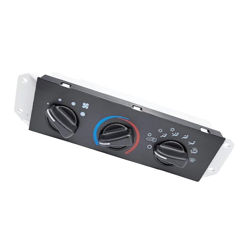 Riloer Módulo de control de clima, perilla de aire acondicionado, calentador de aire acondicionado, interruptor de panel de control de clima, kit de reparación de botones de perilla de control de
