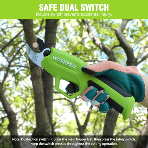 Image of WORKPRO 7.2V Electric Pruning Shears, 0.8 inch Cutting Diameter