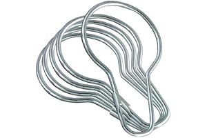 Rocky Mountain Goods Metal Shower Curtain Rings - 12 Pack