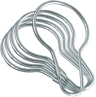 Rocky Mountain Goods Metal Shower Curtain Rings - 12 Pack - Rust Free Chrome - Fits Standard Shower Curtains - Easy Slide Design - Heavy Duty - Made in USA