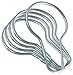 Rocky Mountain Goods Metal Shower Curtain Rings - 12 Pack - Rust Free Chrome - Fits standard shower curtains - Easy slide design - Heavy duty - Made in USA
