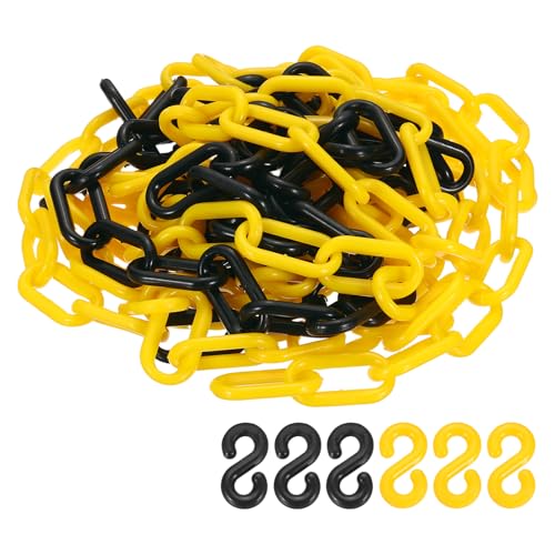 Chaîne en plastique jaune et noire PATIKIL pour parking et clôture 5m