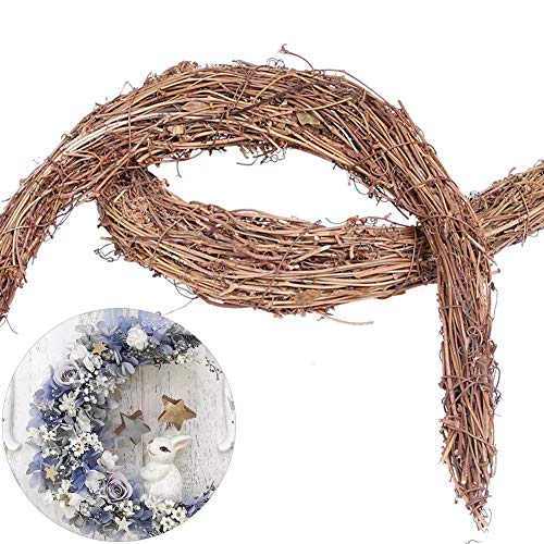 Easter Wreath 12‘’ Easter Wreaths For Front Door, Meideli Moon Shape Wooden Vine Dried Branch For Home Wedding Party Easter Wreaths For Front Door Decor #TOP2