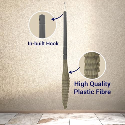 Chakaachak No Dust Broom for Floor Cleaning | Washable Fiber Jhadu for Home | Long Handle XL for Tile, Marble, Wooden Floors | Durable No Dust | Easy-to-Clean Floor Sweeping Tool - Image 4 thumbnail