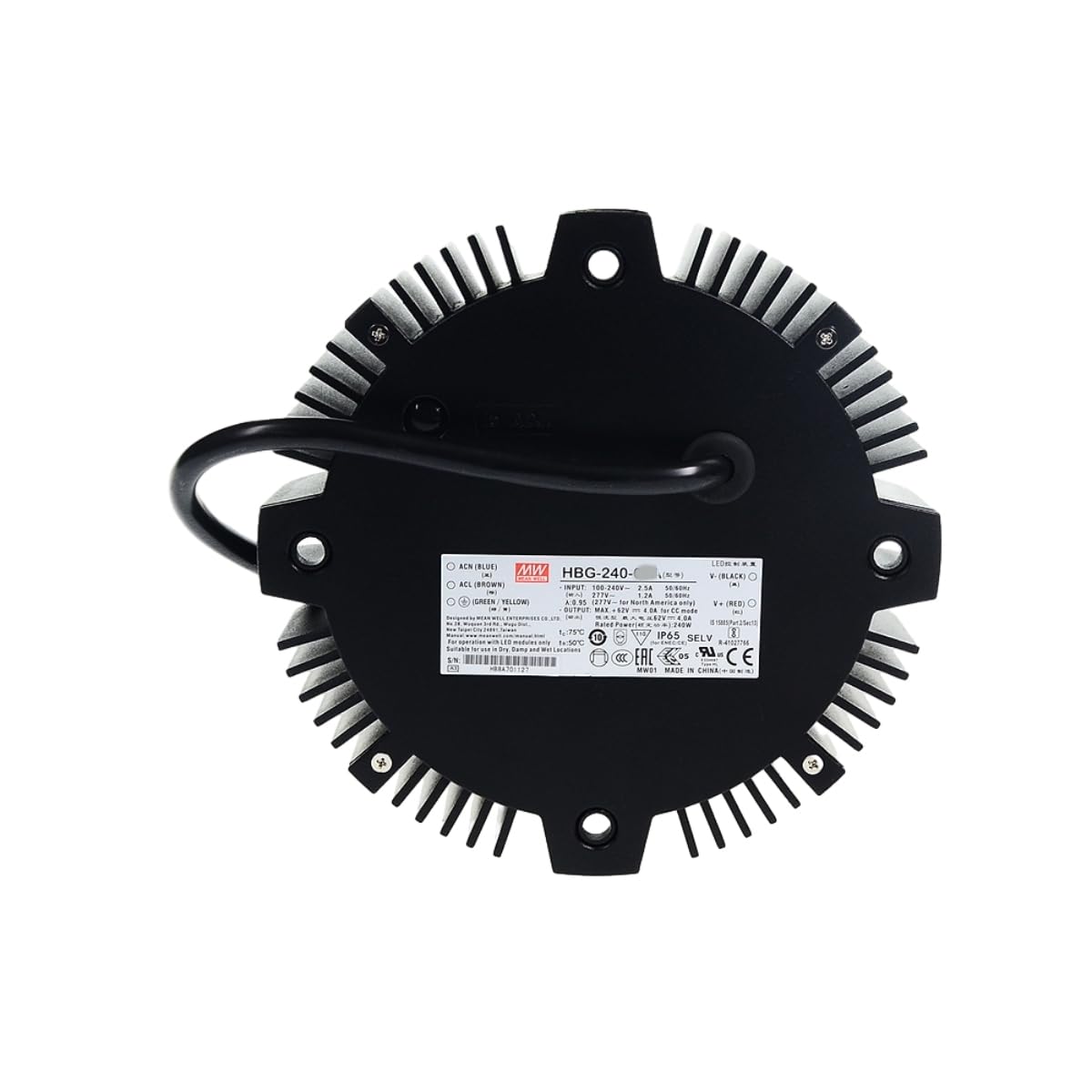 Driver LED HBG 240W IP65 pour réparer un transformateur industriel en panne