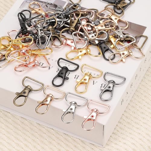 KGGZKG Mehrfarbige Karabiner Schlüsselanhänger 50 Stück für DIY – Bild 7