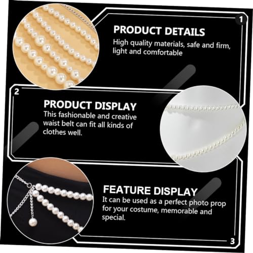 GALPADA Women Waist Chain Decorative Dress Belt for Stylish Outfits Lightweight and Comfortable Metal2