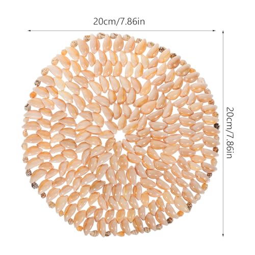 Toyvian Posavasos de Concha de 20 Cm, Aislante Térmico Antideslizante para Tazas, Posavasos Domésticos Temática Oceánica para Decoración y Protección de Muebles en Hogar y Color Aleatorio