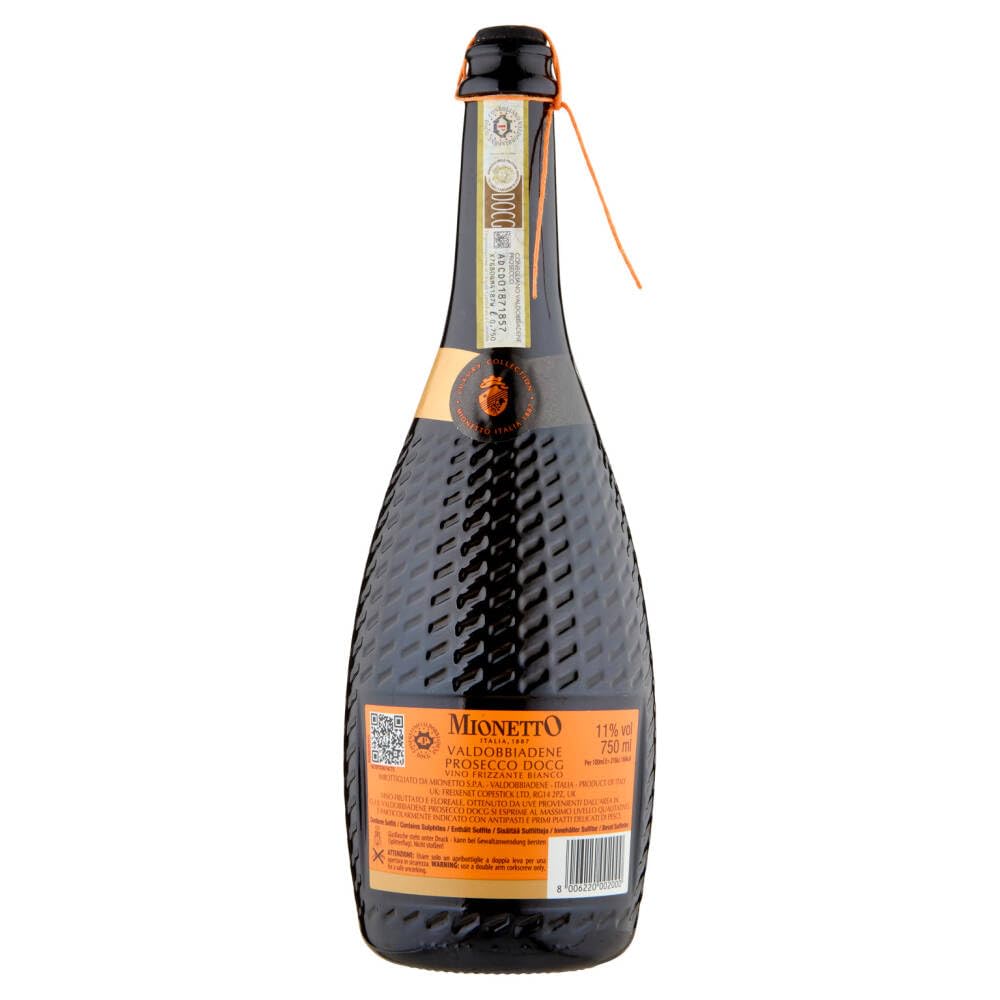 Mionetto Prosecco SPAGO Valdobbiadene Extra Dry DOCG LUXURY [ 6 Bottiglie x 750ml ]