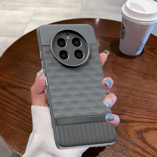 Image of Pikkme Back Cover for Realme 12 Plus 5G / P1 5G / Narzo 70 5G / 70 Pro 5G Camera Protection 3D Hexa Cube Design Silicone Protective Bumper Case (Grey)