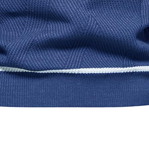 JEShifangjiusu Mens Vintage Stripes Pullover Sweatshirt Fashion Soft Thermal Knitted Crewneck Color Block Jumper Sweater2