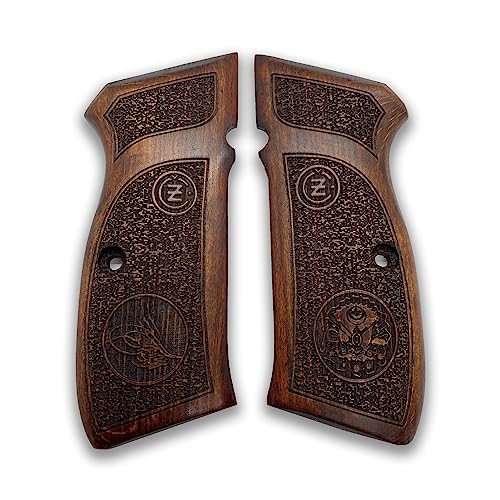 Poignée CZ-75 bois de noyer résout le manque de grip du pistolet d'origine