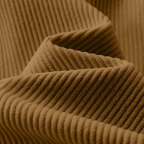 Cambkatl Men's Fleece Lined Vintage Corduroy Tactical Jackets - Lapel Button Down Long Sleeve Loose Winter Coats with Pockets3