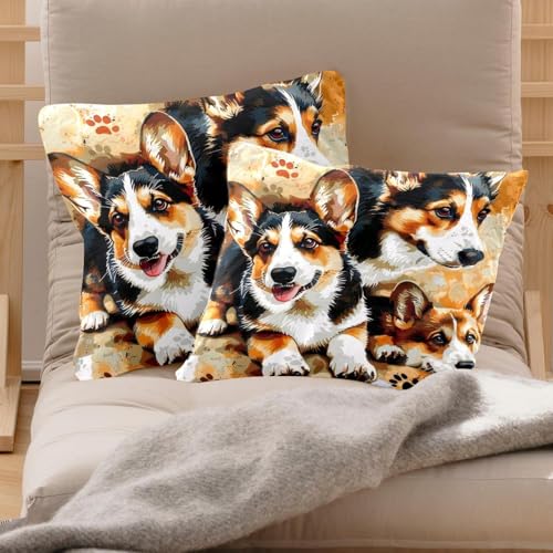 Housses de coussin velours Corgi idéales pour protéger vos oreillers