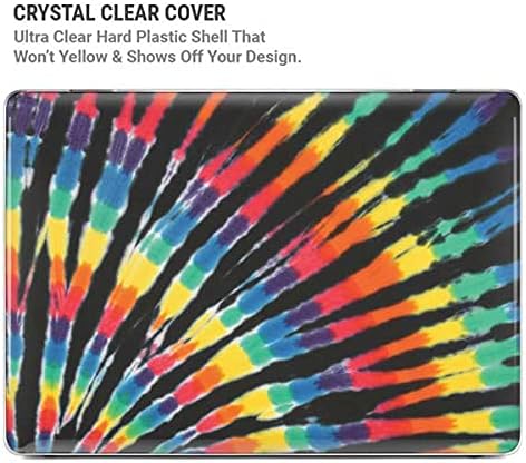 Skinit Case + Skin Compatible with MacBook Air 13in (2020) - Liquid Blue Tie Dye - Rainbow Design