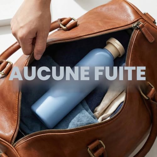OMBRISA Lot de 2 Bouteilles Compressibles 260ml avec Bouchon Flip, Flacons Souples, Flacon Voyage Plastique, étanches pour Shampooing, Gel Douche et Produits Cosmétiques – vue 5
