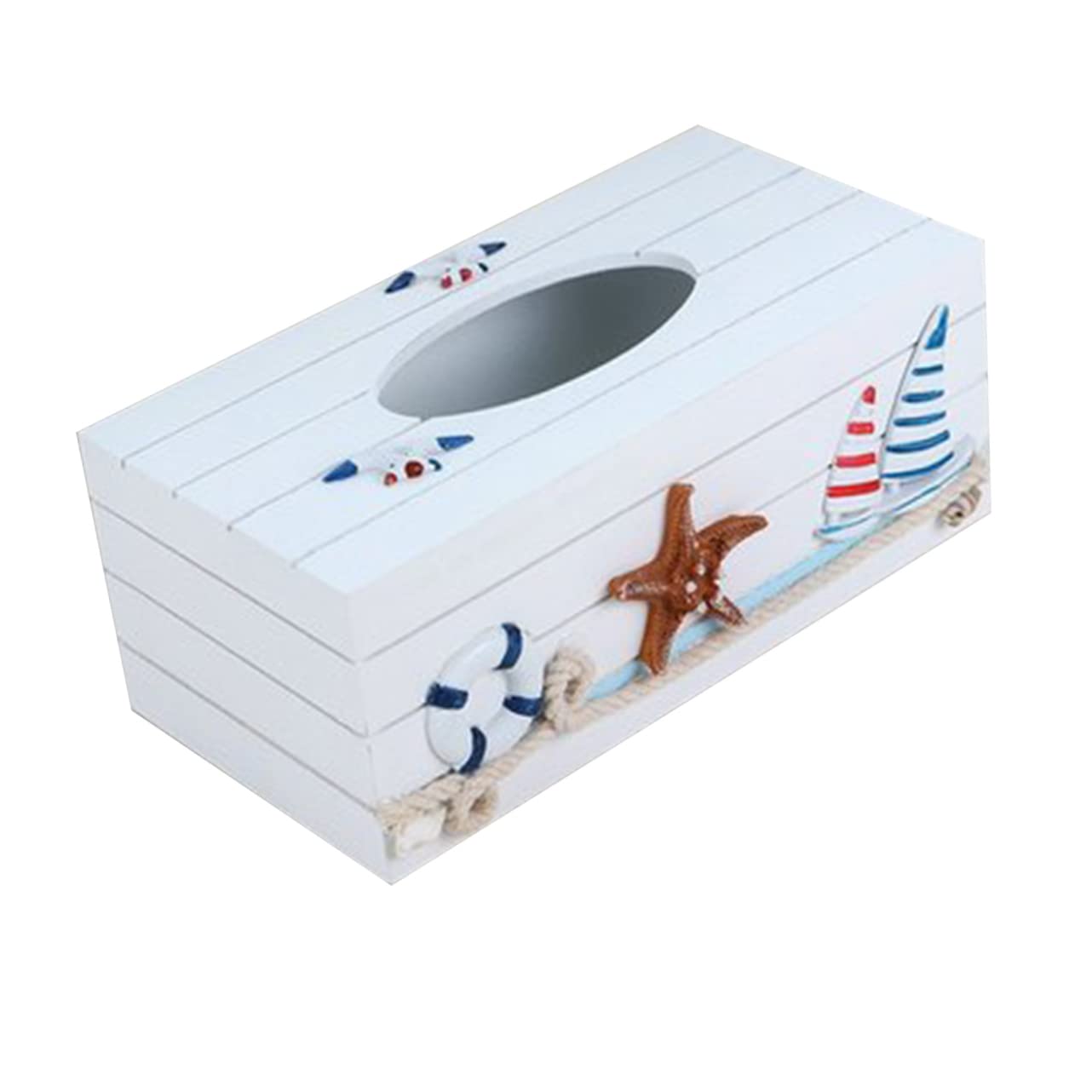 Alipis 1PC Box dusen dusen pumping paper case dispenser toilet paper mediterranean tissue case tissue container ocean party decorations Nautical table decoration Toy Bamboo rectangle Baby