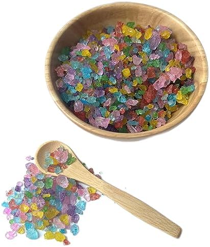 Old Fashioned Medium Rock Sugar Candy Gems, Lump Sugar Rock Crystals (1 Pound, Assorted Flavors)
