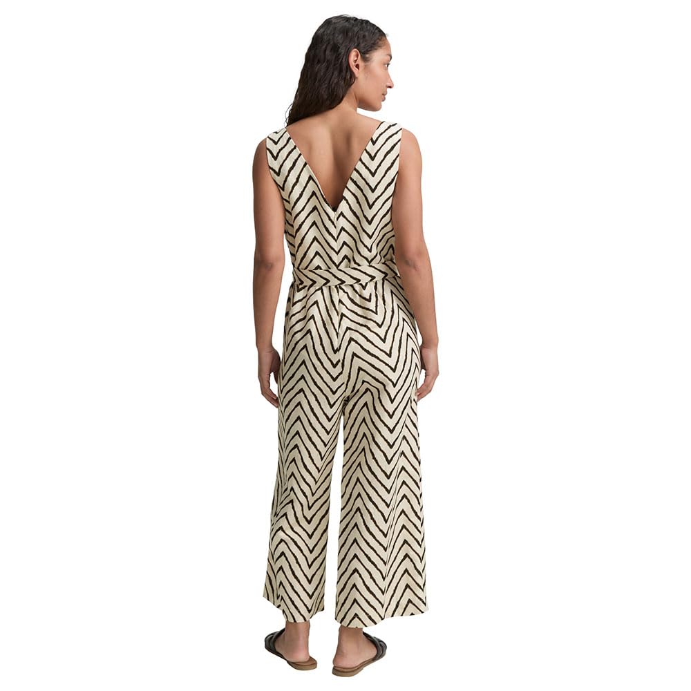 TOM TAILOR Damen Jumpsuit mit Leinenanteil