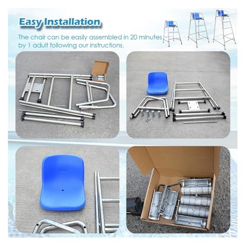 Chaise de sauvetage robuste pour une meilleure sécurité au bord de la piscine, idéale pour les piscines, les plages et les parcs aquatiques
