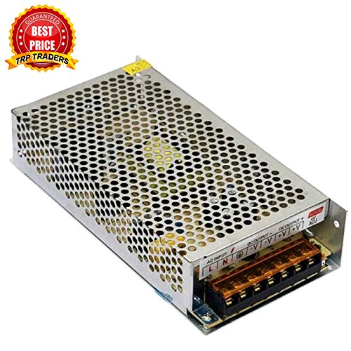 TRP TRADERS 12V 10A 120W DC Switching Switch Power Supply for LED Strip, CCTV, 12 Volt 10 Amp