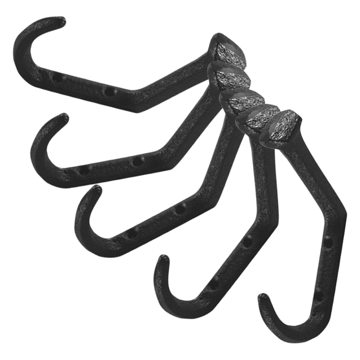 Crochets muraux noir anti-désordre. Fixez vos vêtements facilement grâce au style rustique vintage.