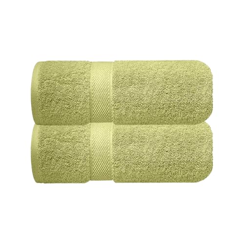 Image of Sulfar 100% Combed Cotton, Quick Drying Highly Absorbent, Luxury Hand Towel Set (Pack of 2, 40 X 70 cm) Misty Green