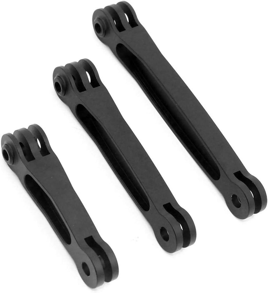 3 in 1 Extension Pivot Aluminum Alloy Arm – Adjustable Monopod Bracket for GoPro Hero 4 5 6 7 8 9 10 11 Black Silver Session, AKASO/Campark/YI & Other Cameras