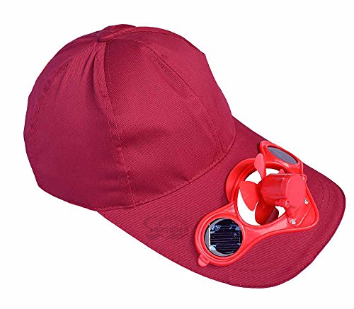 Solaration® 7001 Claret-red Fan Hat for Baseball, Golf and Sports Watching