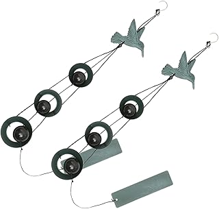 Garneck 2 Pçs Sino De Vento Ornamento Enfeites De Casa Carrilhão De Vento Para Decoração De Casa Carrilhão De Vento Japonês Pátio Carrilhão De Vento Metal Sinos De Vento Carrilhão De