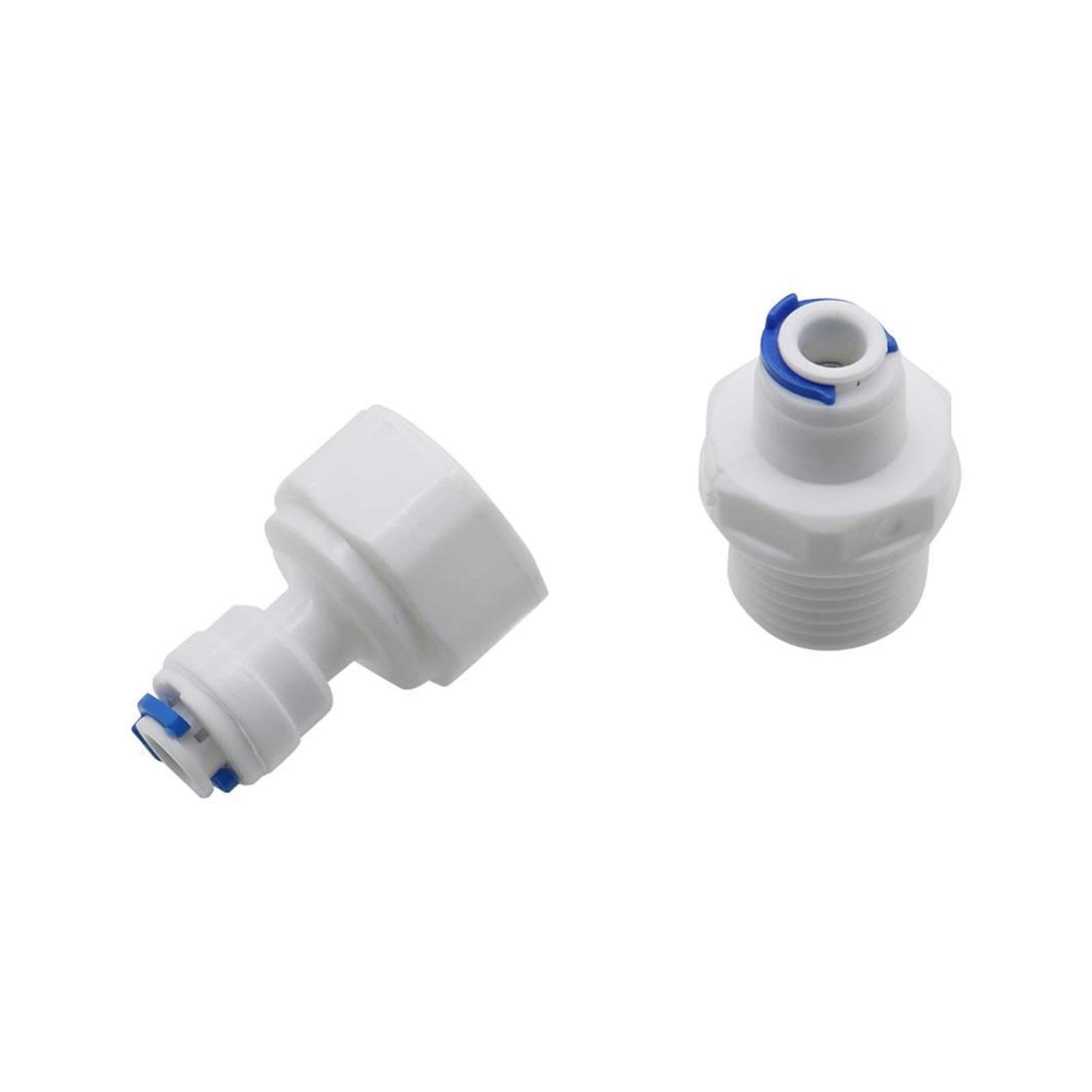 2 Außengewinde-Schnellkupplungen 1/4" BSP – Fitting Gewindeverbinder Für Druckluft