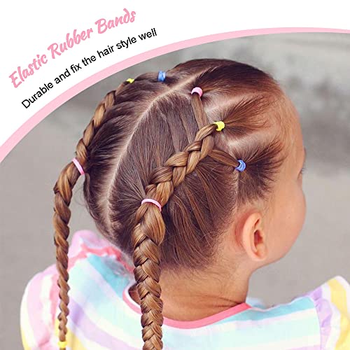 1000Pcs Colorful Rubber Bands For Hair, Ikoco 2Pcs Topsy Tail Hair Tools And Small Hair Rubber Bands For Toddler Girls With Rat Tail Comb #TOP2