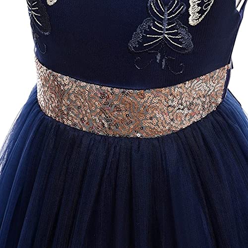MYRISAM Flower Girls Butterfly Long Tulle Dress Princess Embroidery Lace Birthday Pageant Wedding Evening Dance Ball Gowns4