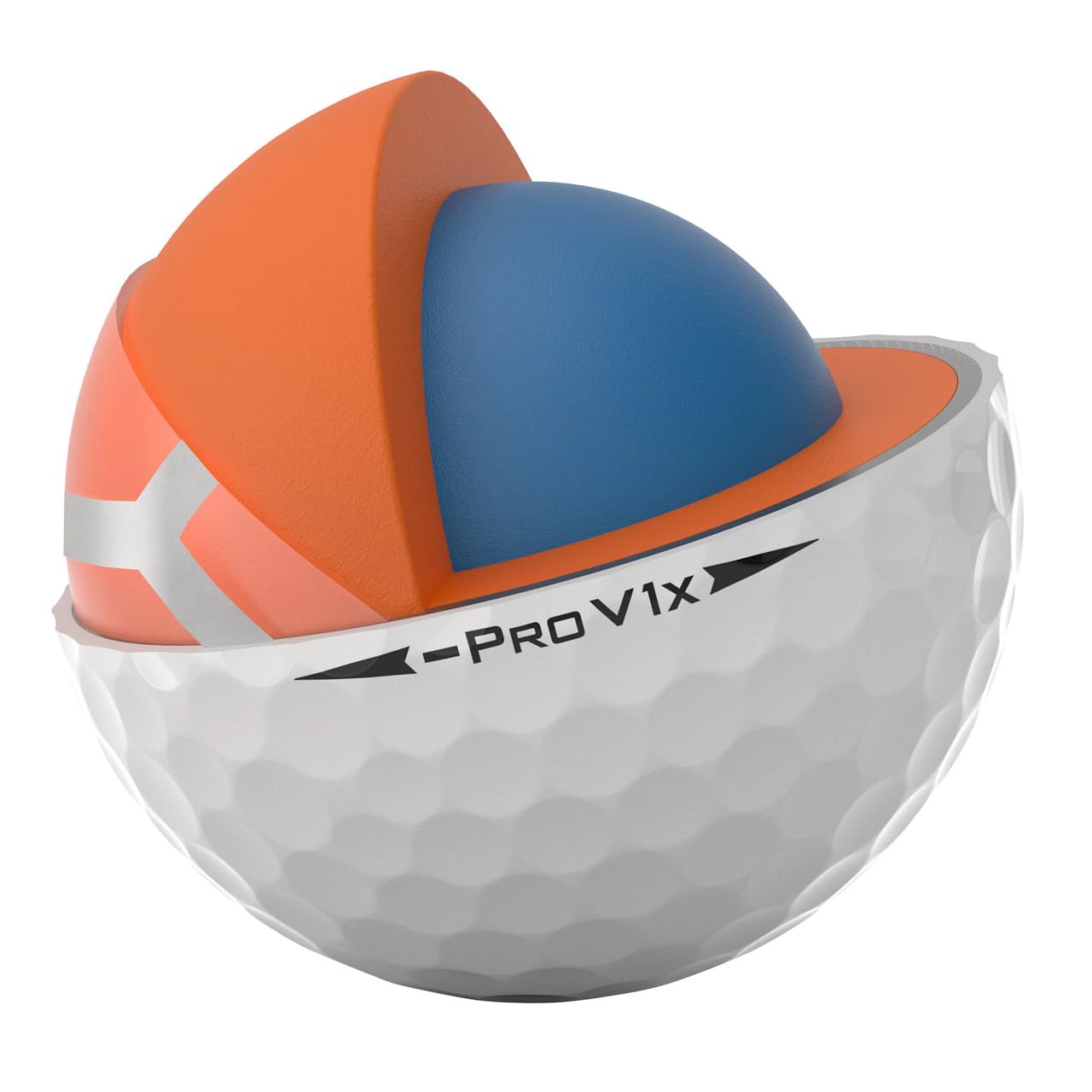 Titleist Pro V1x Left Dash RCT - Palline da golf, 1 dozzina di importazione diretta USA (Radar Ballistic Measure), Trackman, confezione da 12