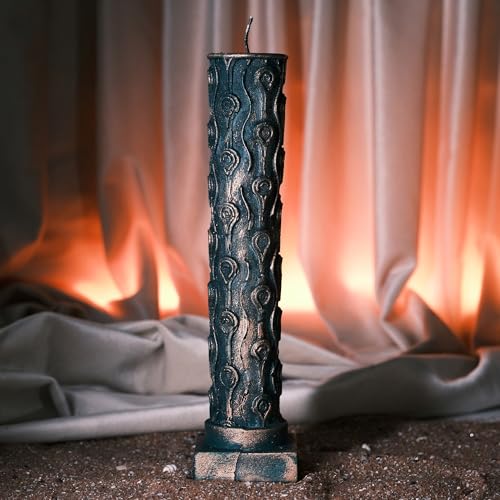 Handcrafted-Medusa-Candle-Set-Greek-Mythology-Inspired-Home-Decor-3-Piece-Candle-Collection-with-Ancient-Medusa-Head-Sculptures-Perfect-for-Living-Room