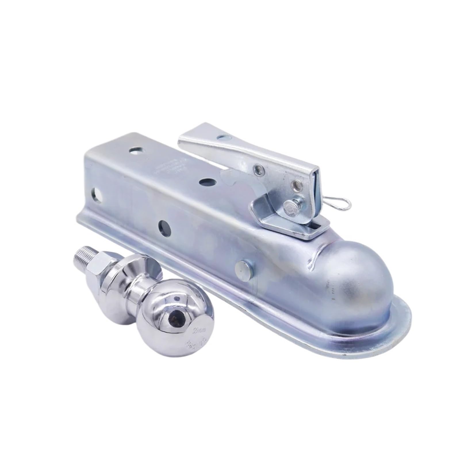 Juego Completo de acoplador de Remolque Recto de 2 "con Bola de Enganche de 2" de 50mm y Capacidad de Canal de 2 ", 3500 Libras, Apto for Piezas de Buggy de Carga ATV UTV Accesorios de Motocicleta