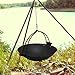 Yiju Camping Pot Stockpot Boiling Water Lightweight Kitchen Utensils Outdoor Cookware Hanging Cooking Pot for Hiking Travel Trip, 41CM