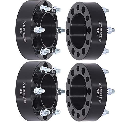 OCPTY 6x5.5 to 6x5.5 Wheel Spacers 2 inch 6 lugs Wheel adapter with 12x1.5 studs 106mm Compatible for 1996-2020 for 4Runner 2001-2020 for Tacoma 4pcs