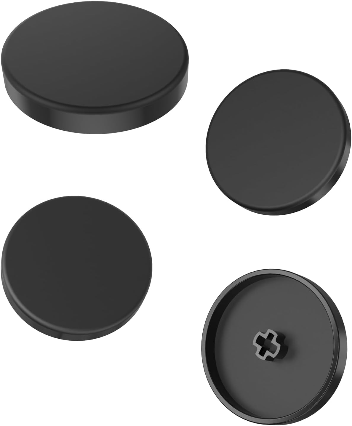 8 Pcs Transparent Blue Keycaps For Haute42 & Cosmoxgaming Leverless Controllers - 25.8mm Replacement Buttons