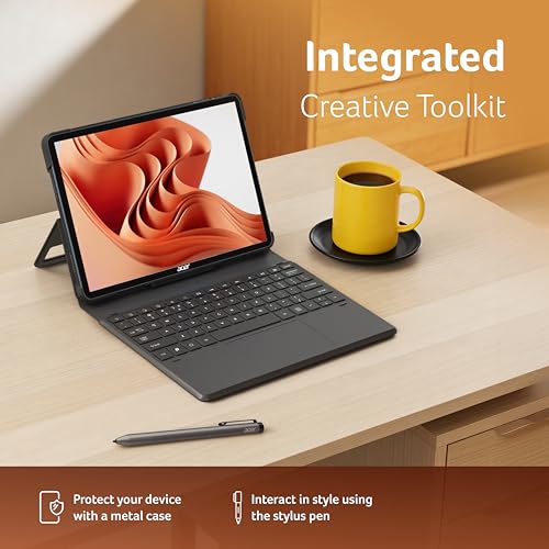 Image of Acer Iconia 5G Tablet with Stylus Pen| 11.45 inch90Hz IPS Display, MediaTek 8791T Processor, 8GB RAM + 128GB Storage, 16MP Rear+8MP Front Camera,Wi-Fi + 5G Volte, Android 15,BT 5.2, Slim Metal Body,Blue